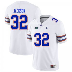 Men's Florida Gators #32 N'Jhari Jackson NCAA Nike White Authentic Stitched College Football Jersey EEM1862MD